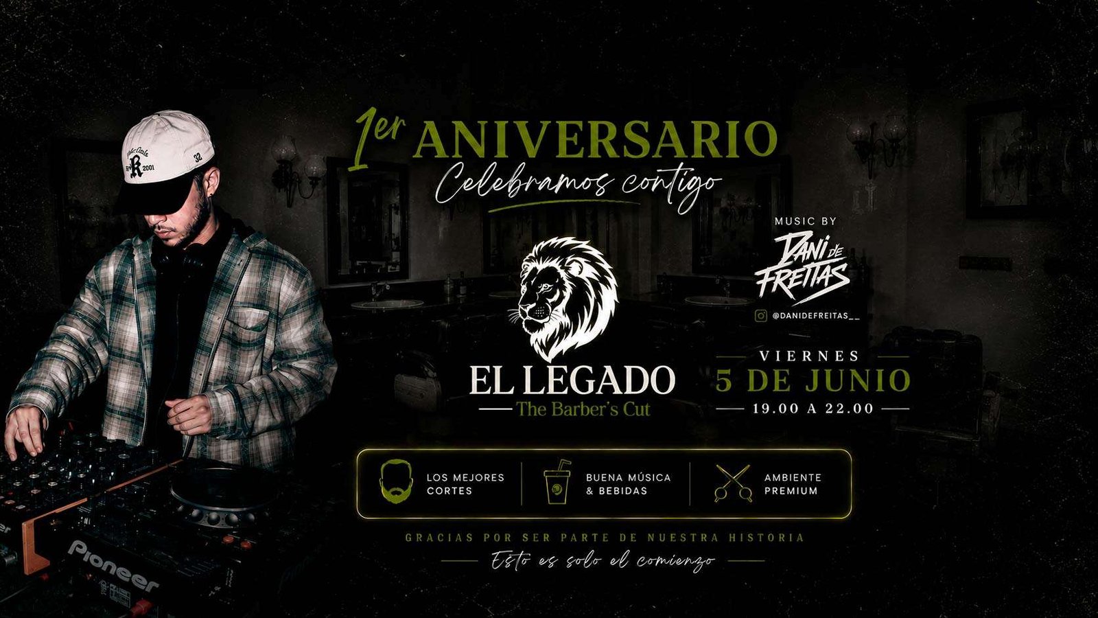 El Legado – The Barber’s Cut estamos de aniversario, y queremos celebrarlo contigo